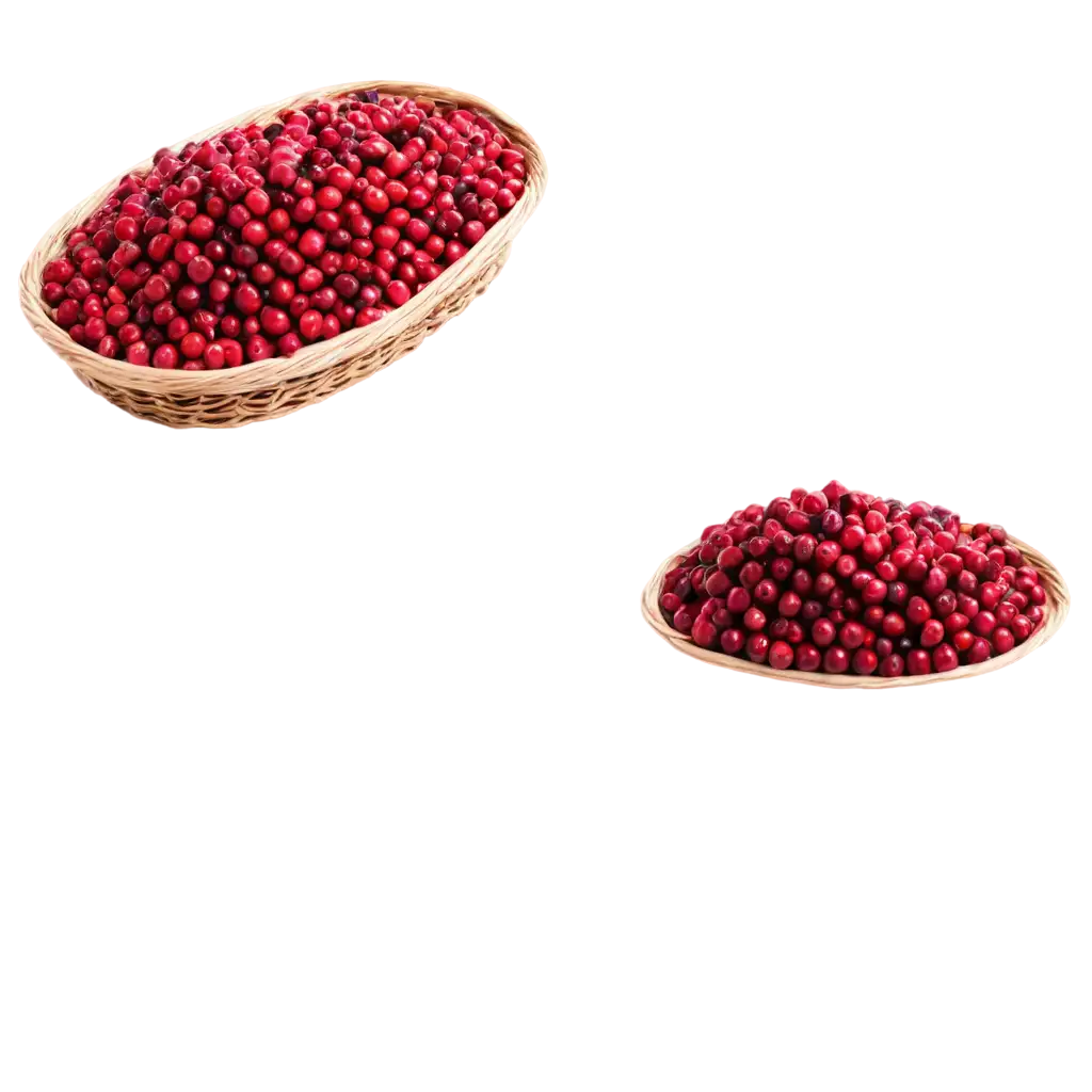 Cranberry-Dark-Red-Berries-in-Wicker-Basket-PNG-Image-for-Creative-Projects