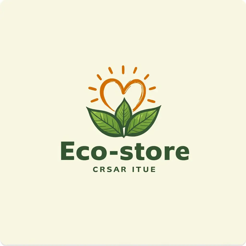 Draw a logo for a new eco-store