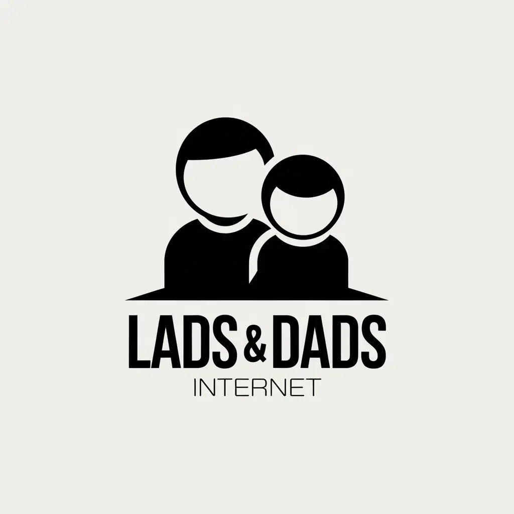 LOGO Design for Lads Dads Father and Son Symbol with Modern Style for Internet Industry