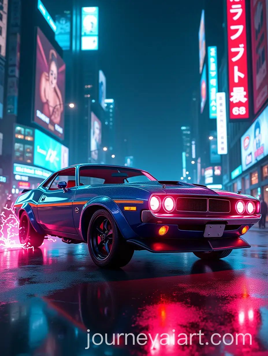 Futuristic-Cyberpunk-American-Muscle-Car-with-Neon-Lights-and-Electric-Energy