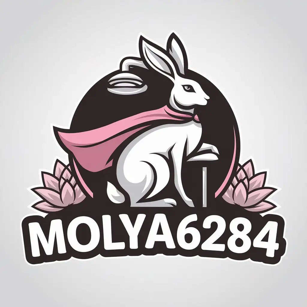 LOGO-Design-For-Molya6284-Vector-Logo-with-Hare-Symbol-for-Beauty-Spa-Industry