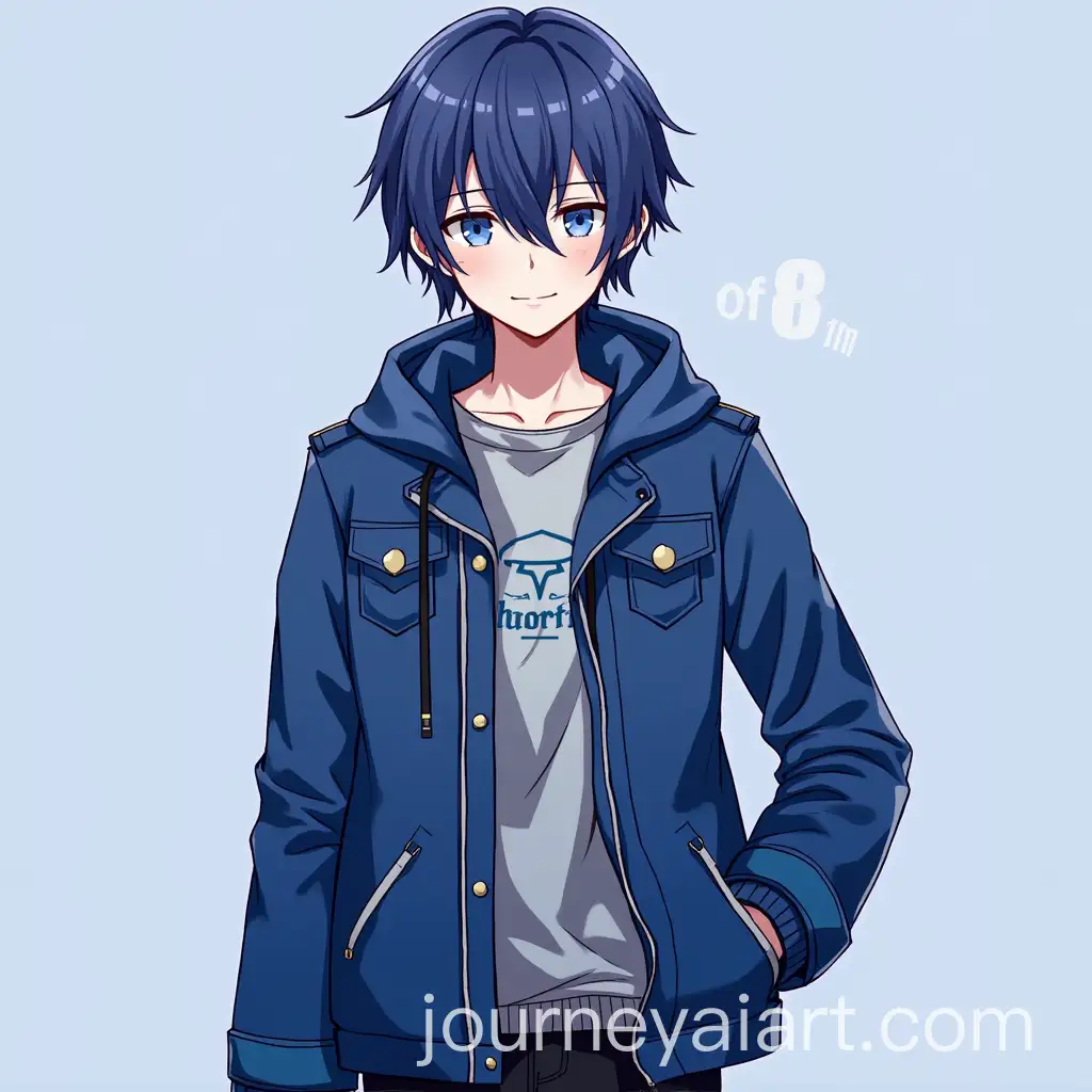 Anime-Male-Character-in-Blue-Punk-Style-Clothes