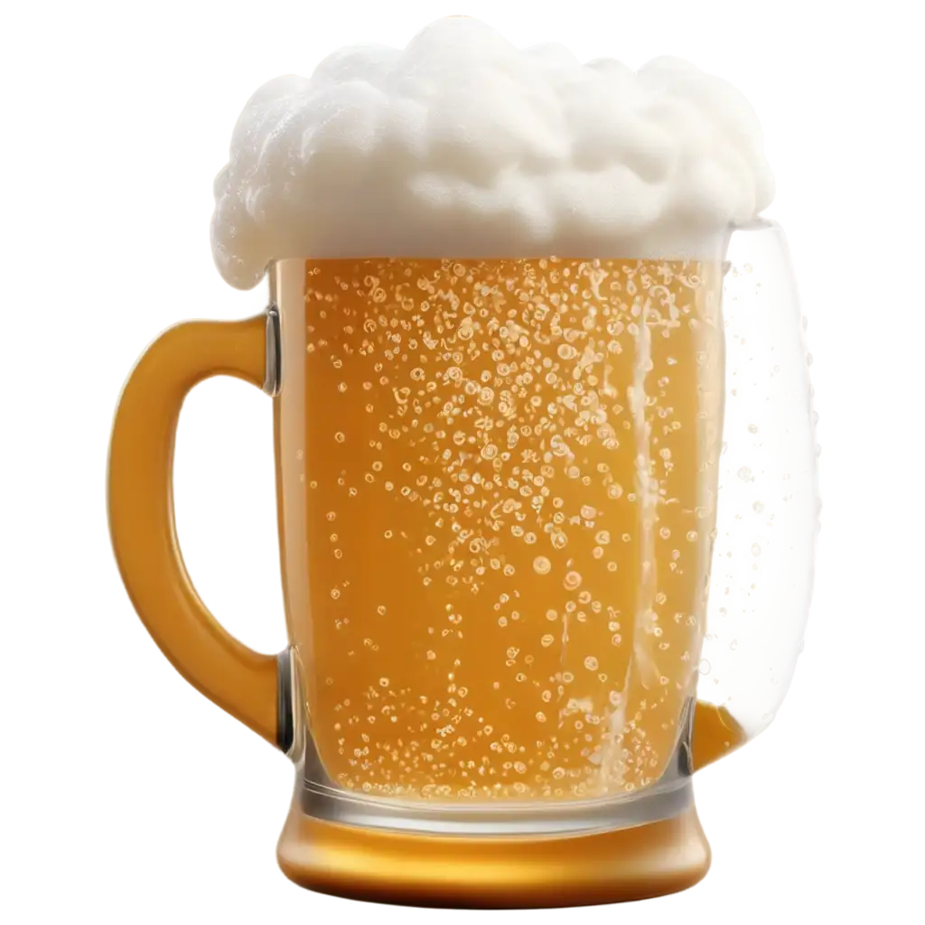 3D-Irish-Pub-Beer-Mug-PNG-with-Overflowing-Foam-and-Bubbles-HighQuality-Image-for-Digital-Use