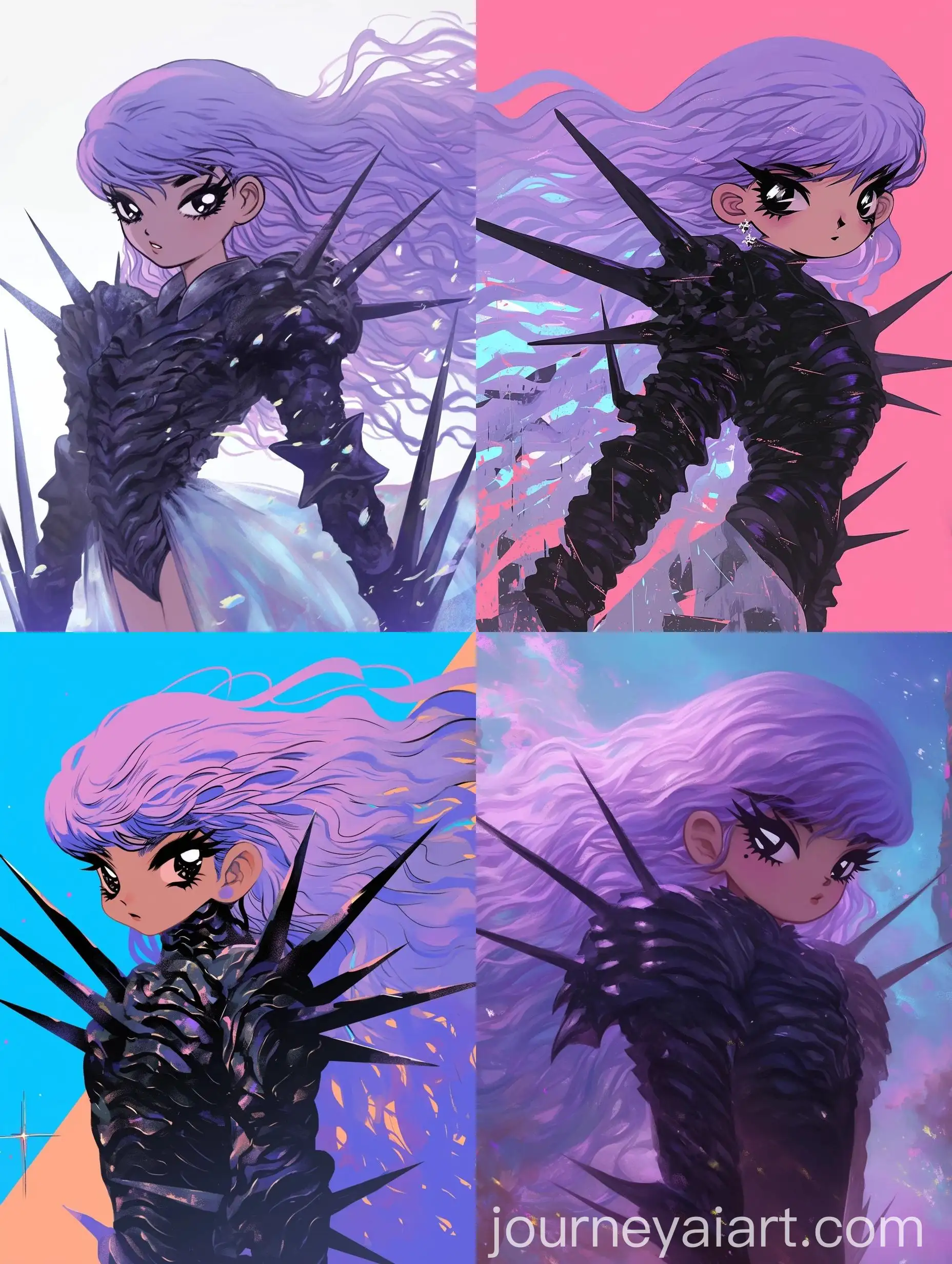 Dynamic-Girl-with-Long-Purple-Hair-in-Armor