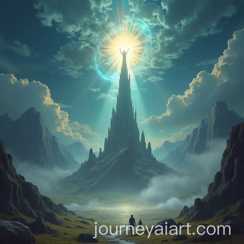 Representation-of-Asgard-from-Norse-Mythology-in-a-Mythical-Landscape