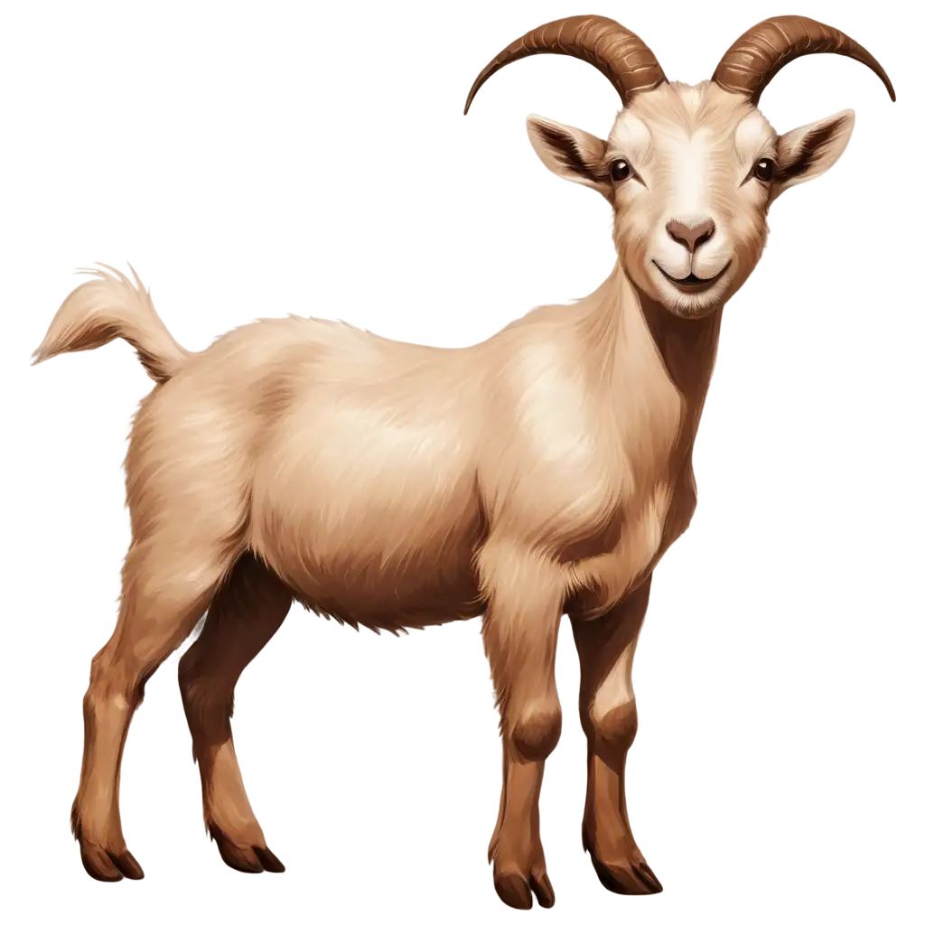 Baby-Goat-PNG-Vector-Image-in-Brown-Color-HighQuality-Format-for-Creative-Use