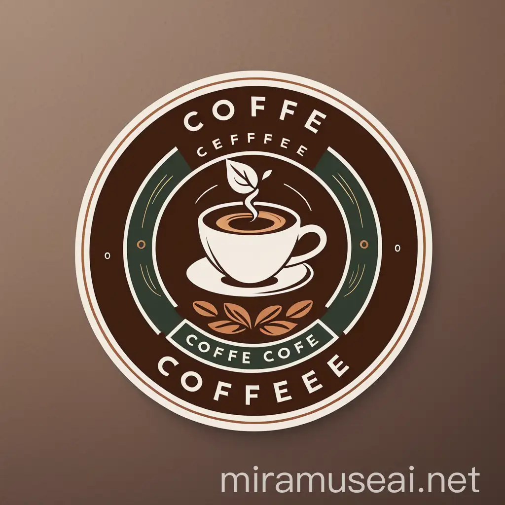 Cozy Modern Coffee Shop Logo with Specialty Coffees and Fresh Baked Goods