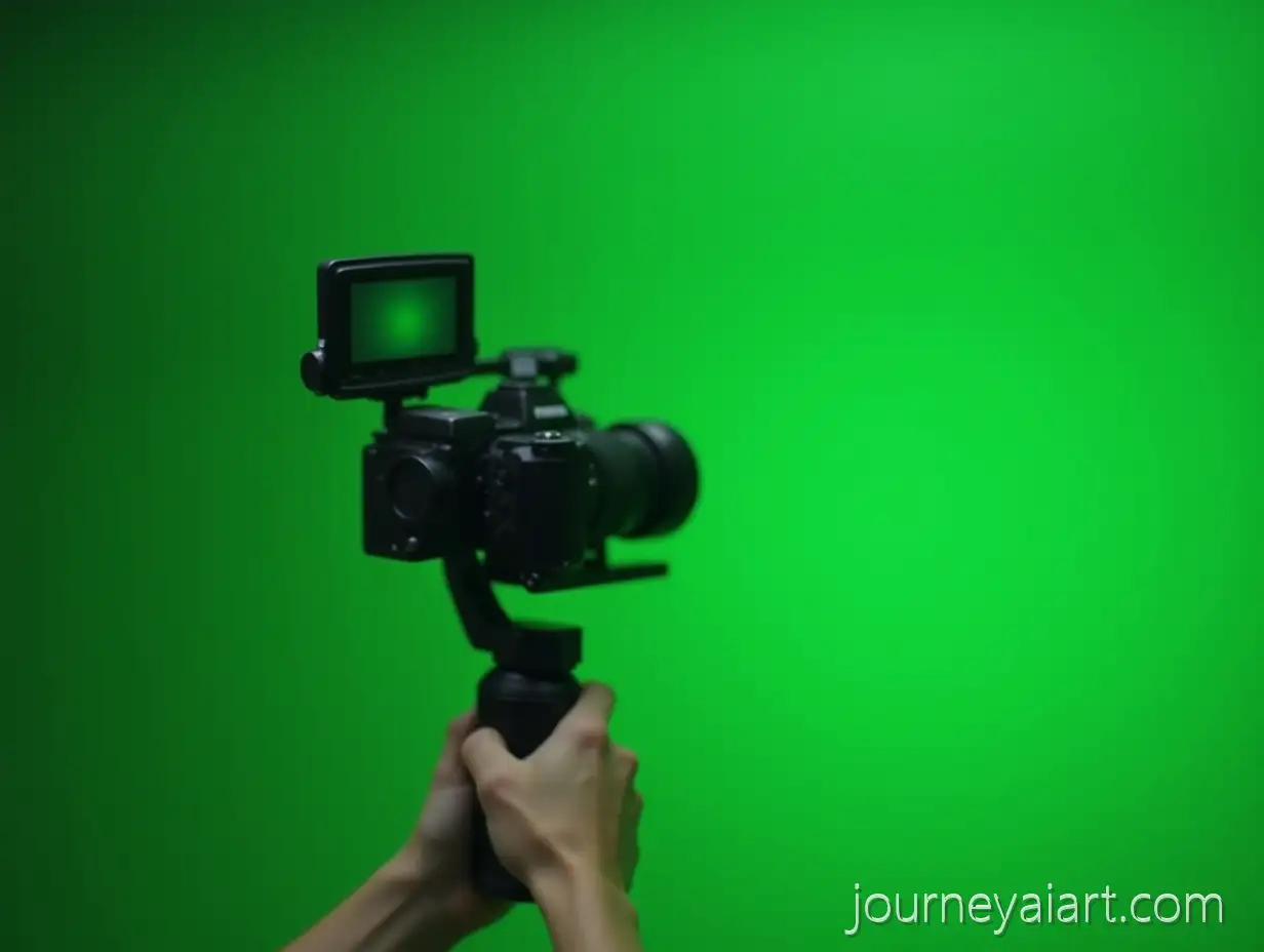 Cinematographers-POV-with-DJI-Ronin-Gimbal-and-Green-Screen-Studio