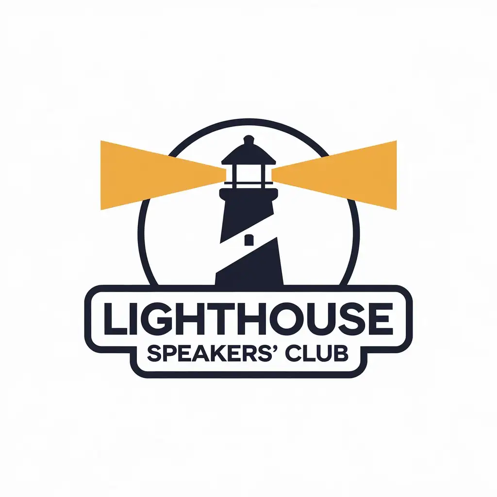 LOGO Design for Lighthouse Speakers Club Vector Lighthouse Theme with Clear Background