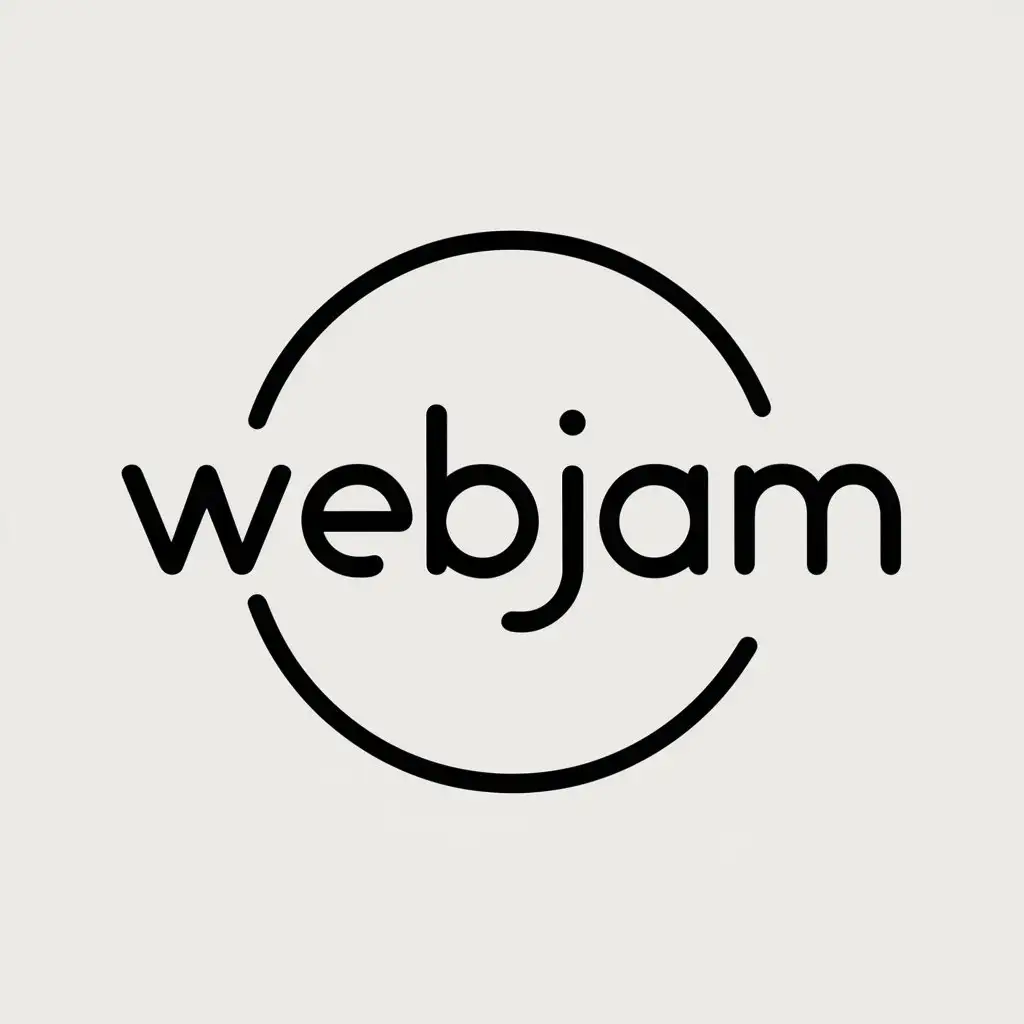 LOGO-Design-For-Webjam-Minimalistic-Circle-Symbol-for-the-Internet-Industry