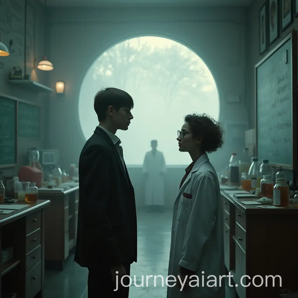 Messy-Physics-Laboratory-with-Foggy-Portal-to-PostApocalyptic-Landscape