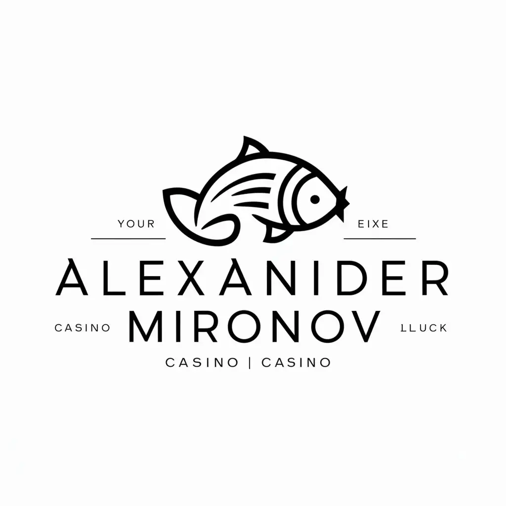 LOGO-Design-for-Alexander-Mironov-Carp-Symbol-in-Casino-Industry-Theme