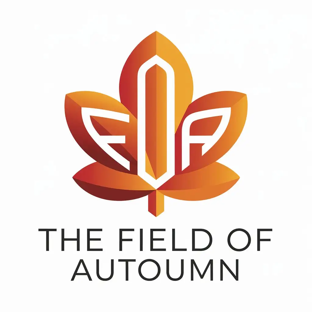 LOGO Design for The Field of Autumn FOA ThreeLetter Symbol Representing Autumn Wilderness and Harvest in Real Estate