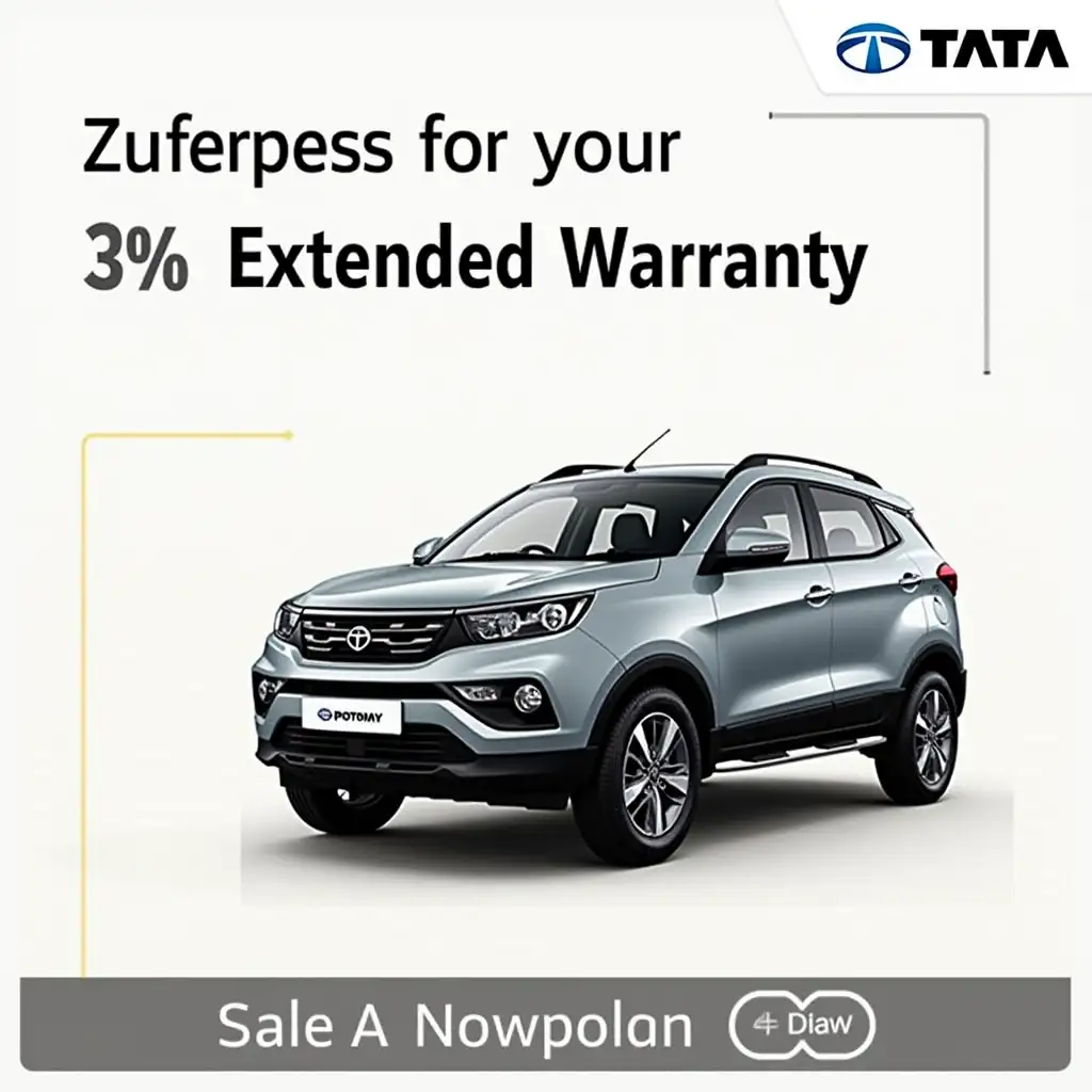 Your Tata vehicle Extended Warranty offer 40% discounted price now.Don't miss out this opportunity.