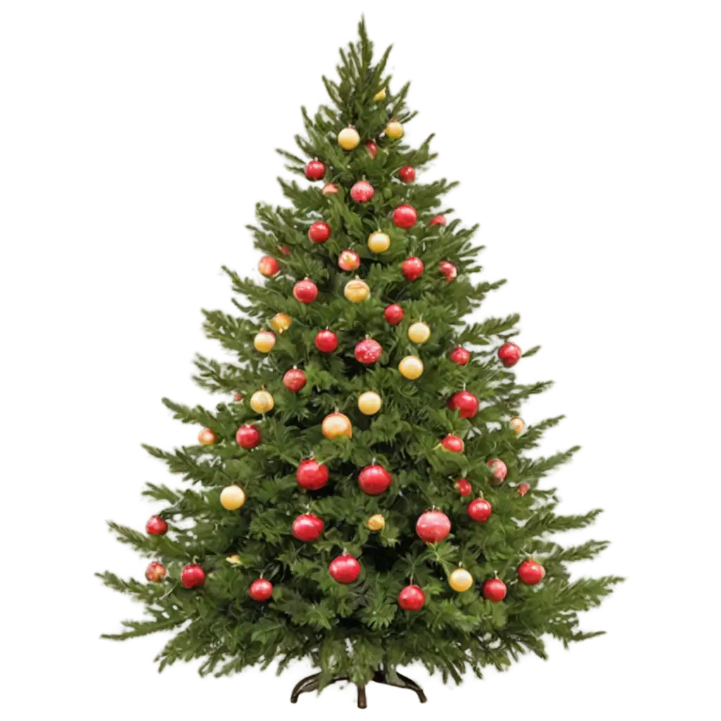 Beautiful-Christmas-Tree-PNG-with-Soft-Smooth-Lighting-for-Stunning-Visual-Appeal