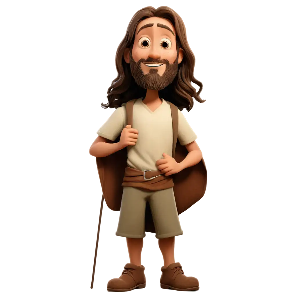 Jesus-Drawing-in-Pixar-Style-PNG-Captivating-Artwork-with-Modern-Animation-Aesthetic