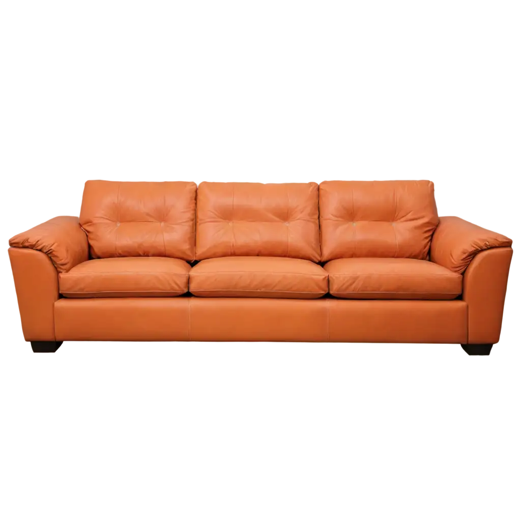 Stylish-Orange-Leather-Sofa-PNG-Elevate-Your-Design-Projects-with-Clarity