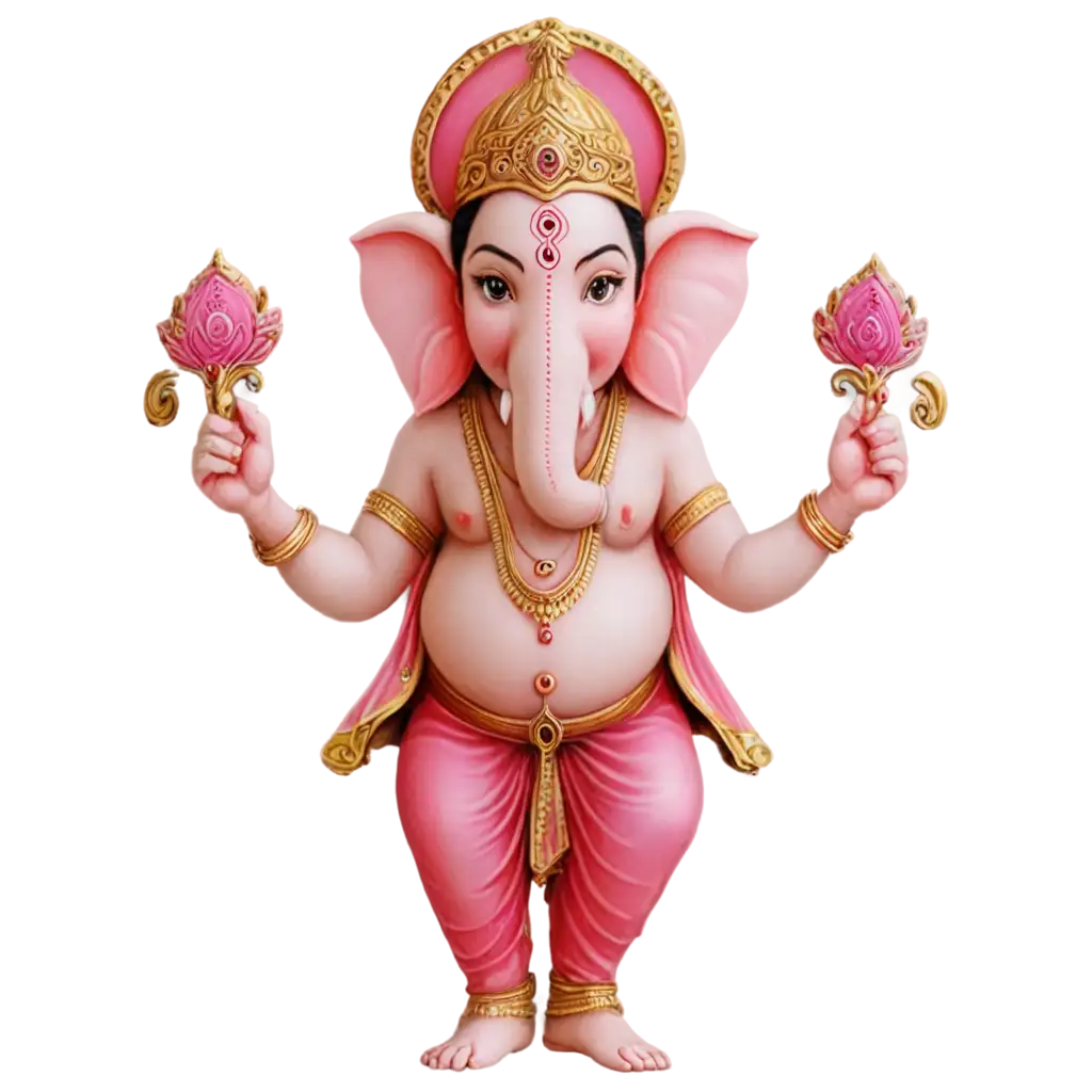 Ganesh-Ji-Pink-PNG-Image-Stunning-HighQuality-Artwork-for-Your-Digital-Needs