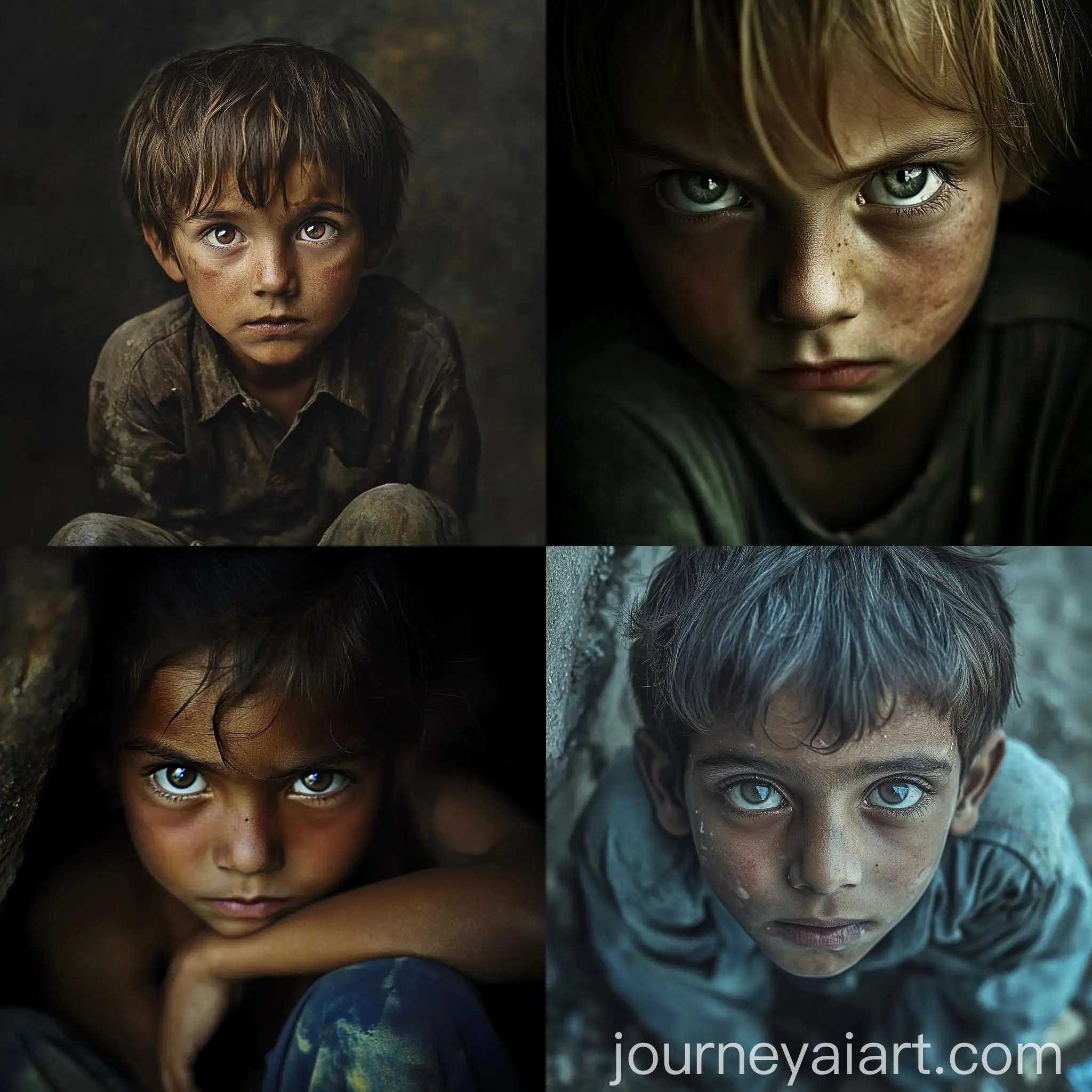 Portrait-of-a-Poor-Child-Looking-Directly-at-Viewer