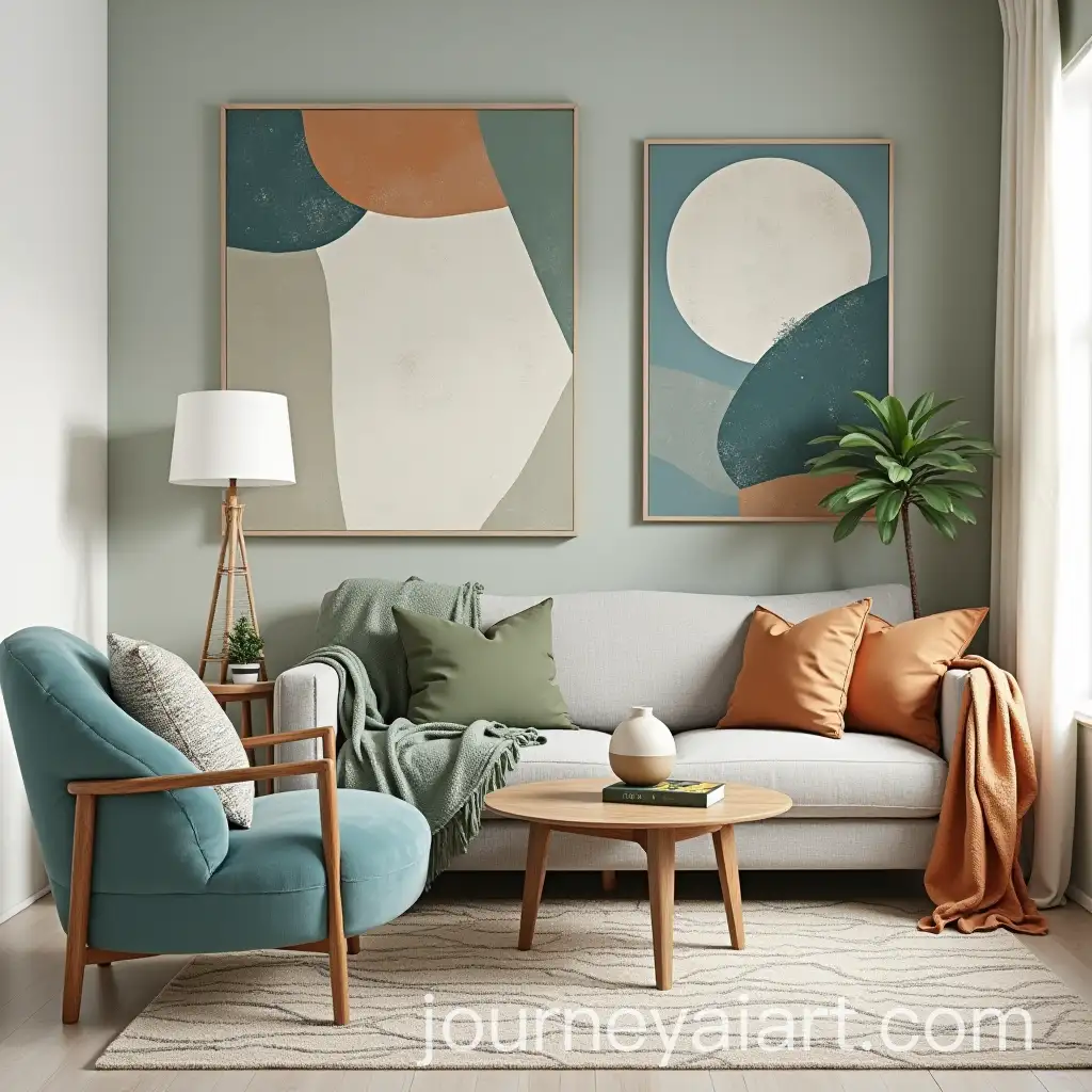 Interior-Design-Moodboard-with-Geometric-Fabric-Patterns-and-Paint-Colors-in-Blue-Green-Taupe-White-and-Orange