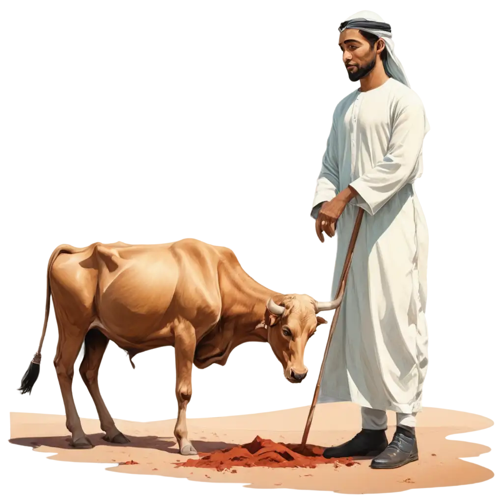 Islamic-Themed-PNG-Image-of-Prophet-Ibrahim-AS-Preparing-for-Sacrifice-in-Peaceful-Desert-Setting-Ideal-for-Eid-alAdha-Educational-Use