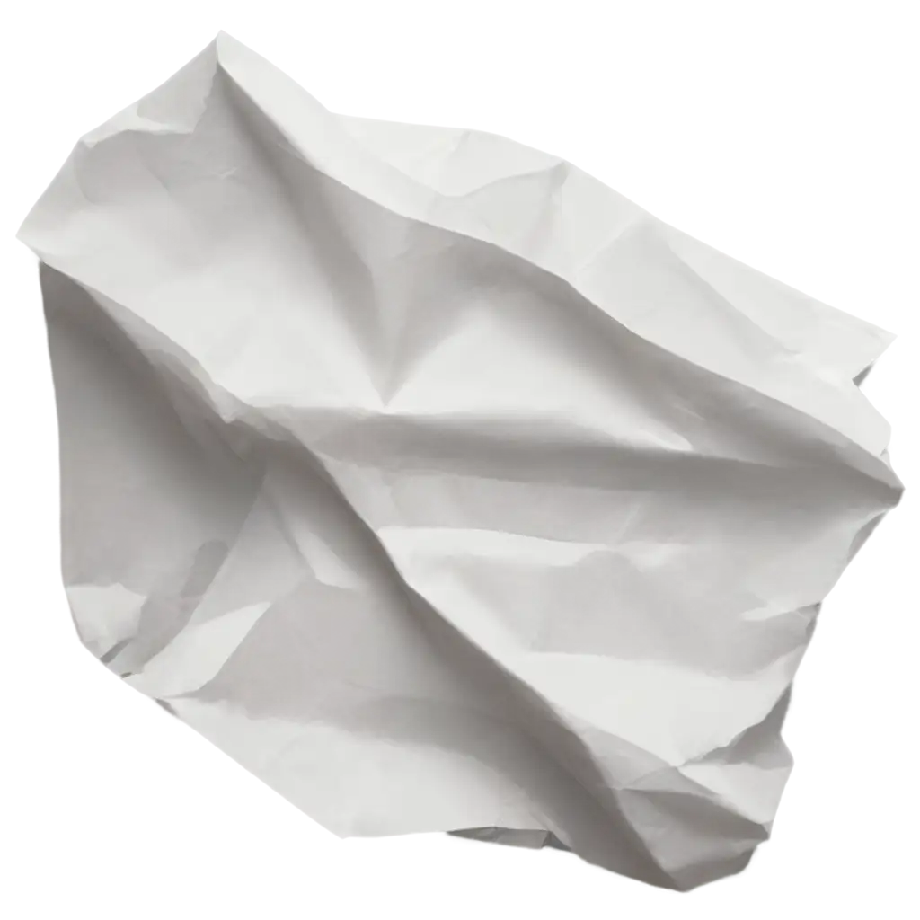 a slightly crumpled piece of paper