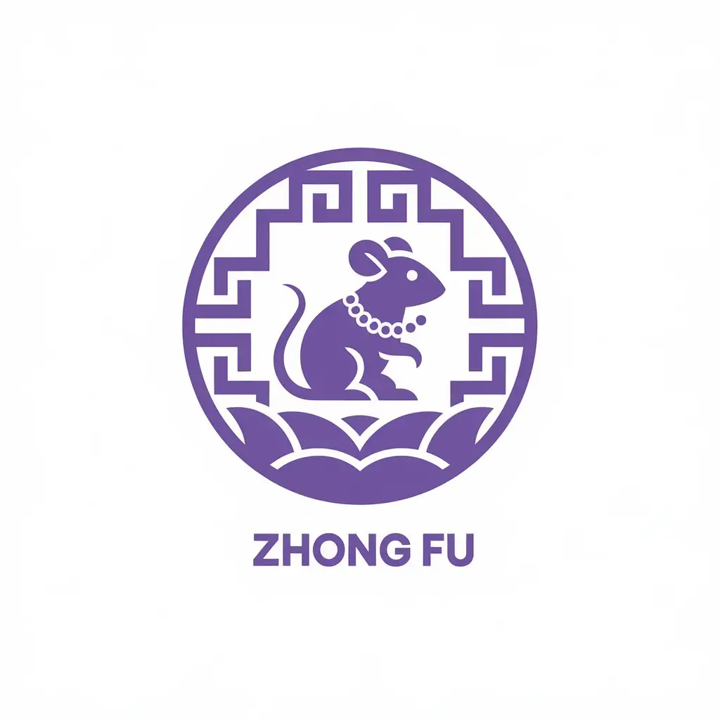 LOGO-Design-for-Zhong-Fu-Purple-Rat-Bodhi-Bead-Necklace-with-Retail-Industry-Appeal