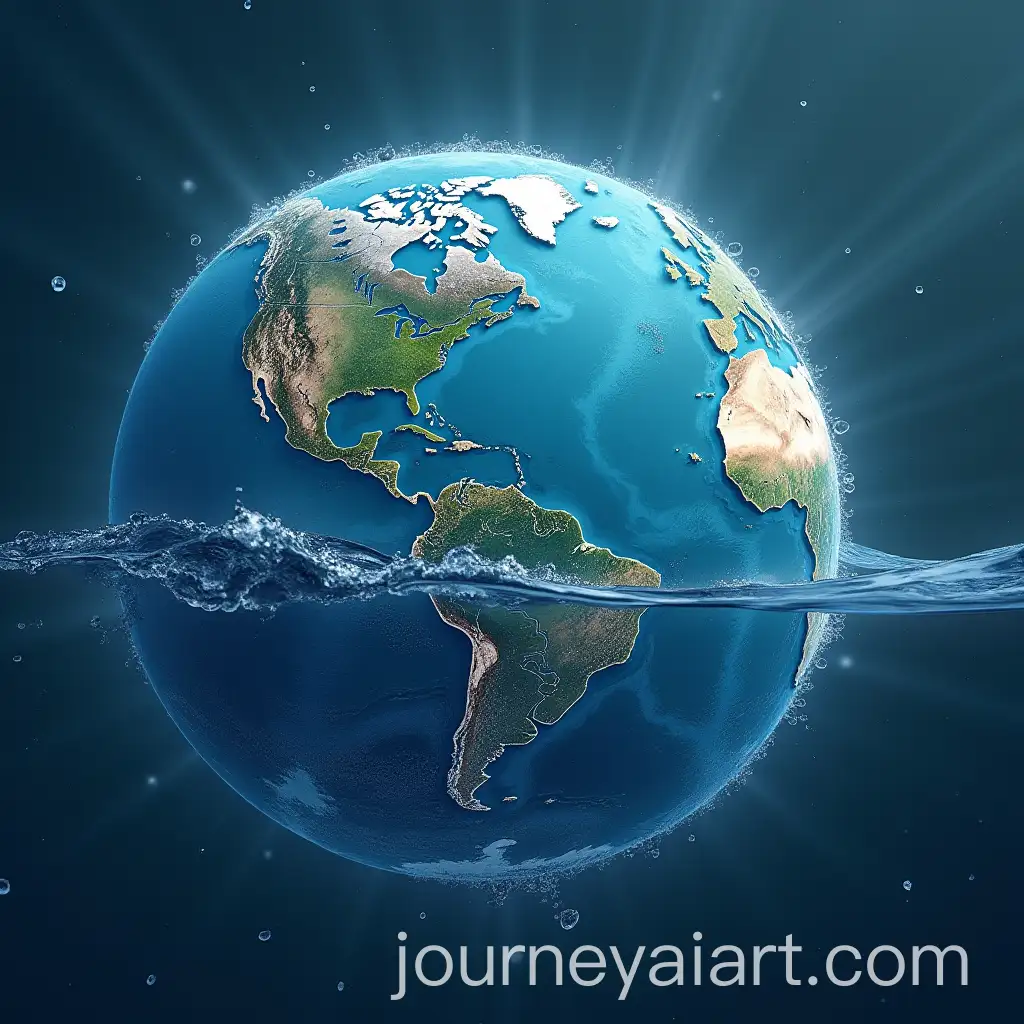 Mystical-Water-Planet-Surrounded-by-Tranquil-Oceanic-Landscape