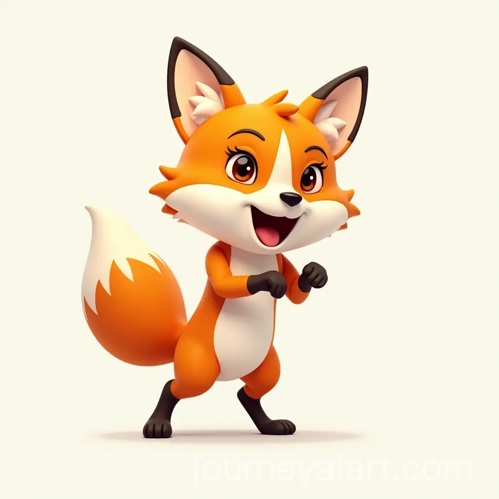 Animated-Fox-Character-Celebrating-Victory-in-a-Stylish-and-Agile-Design