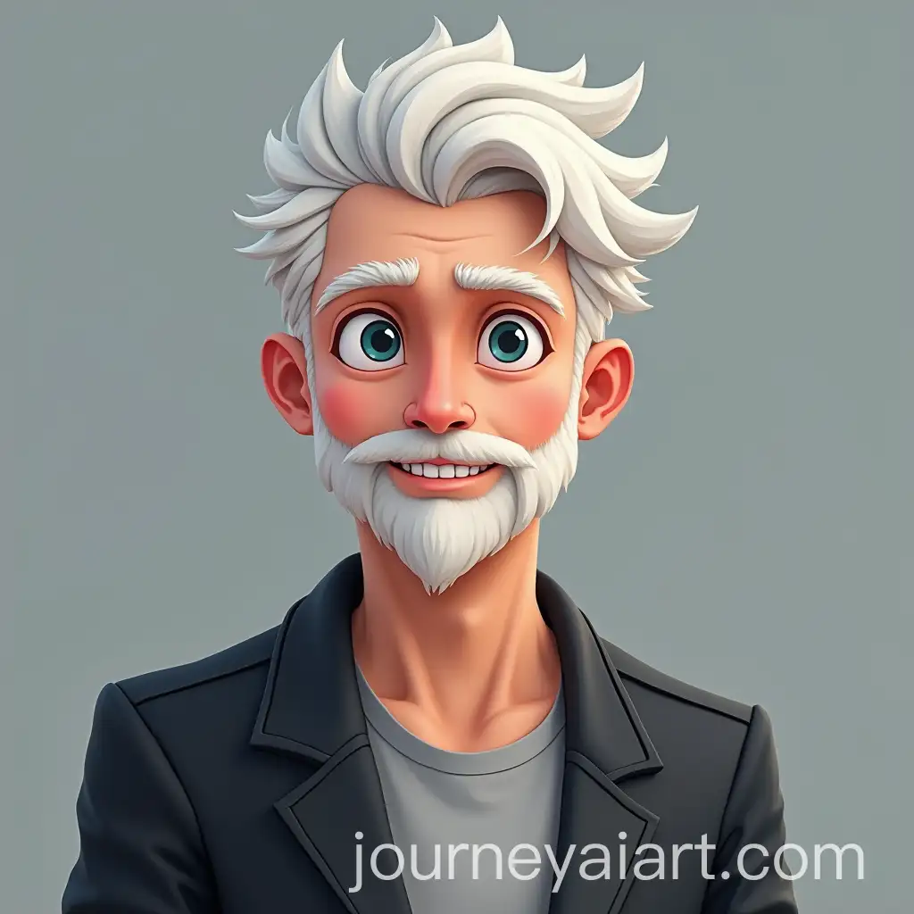 Portrait-of-a-WhiteHaired-Male-with-a-Mysterious-Aura