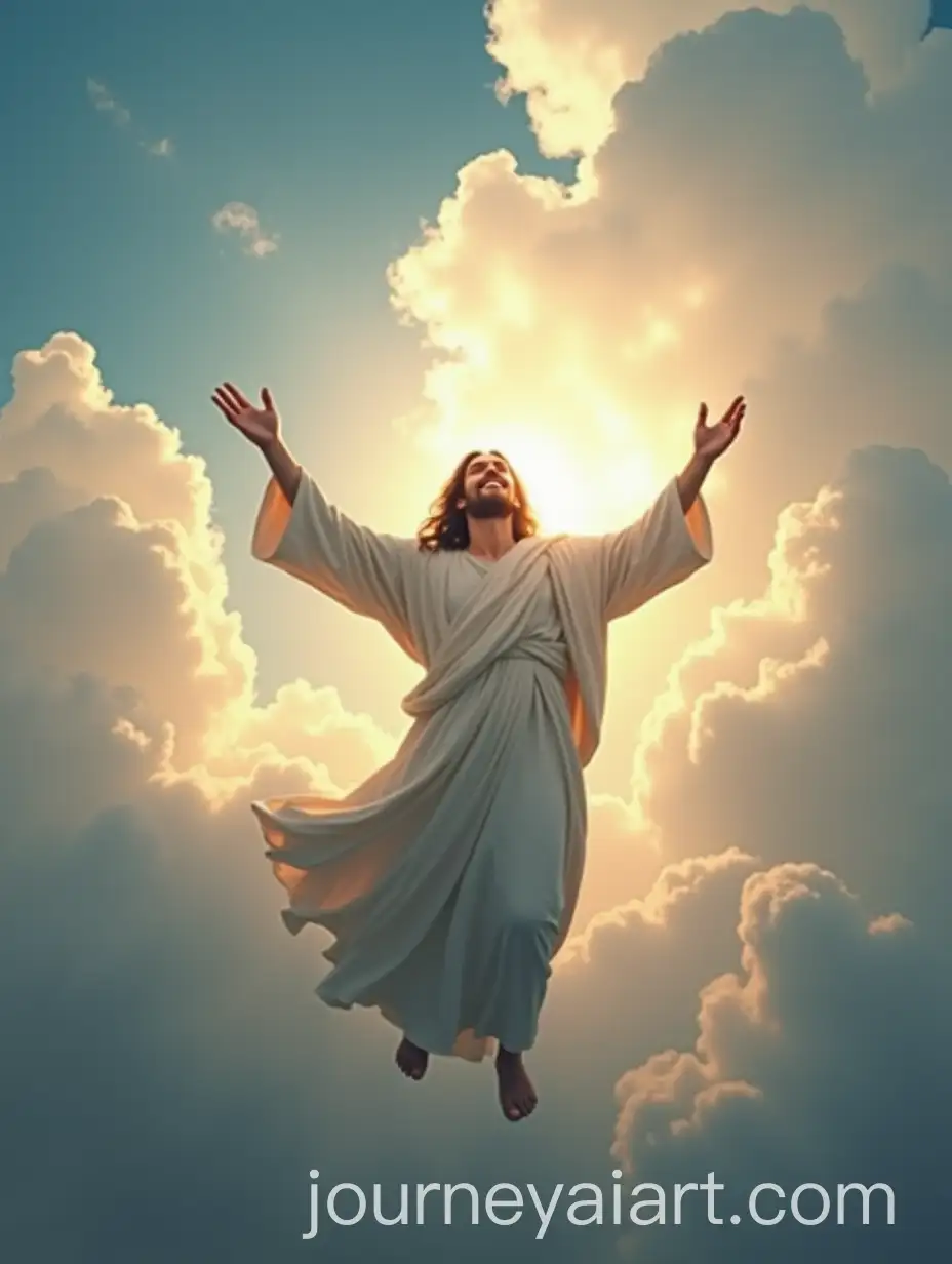 Photorealistic-Image-of-Jesus-in-the-Sky-Representing-Joy
