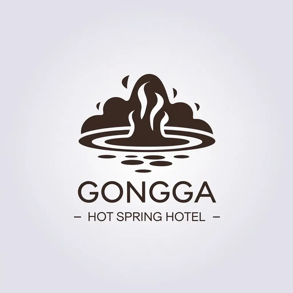 LOGO-Design-for-Gongga-Hot-Spring-Hotel-Minimalistic-Onsen-and-Snow-Mountain-Theme