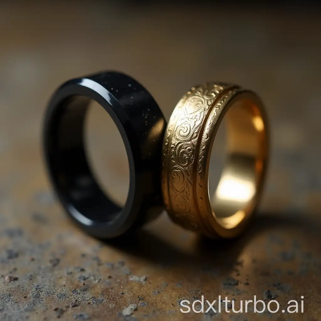 Interlocking-Gold-and-Black-Rings-Crossed-in-Elegance