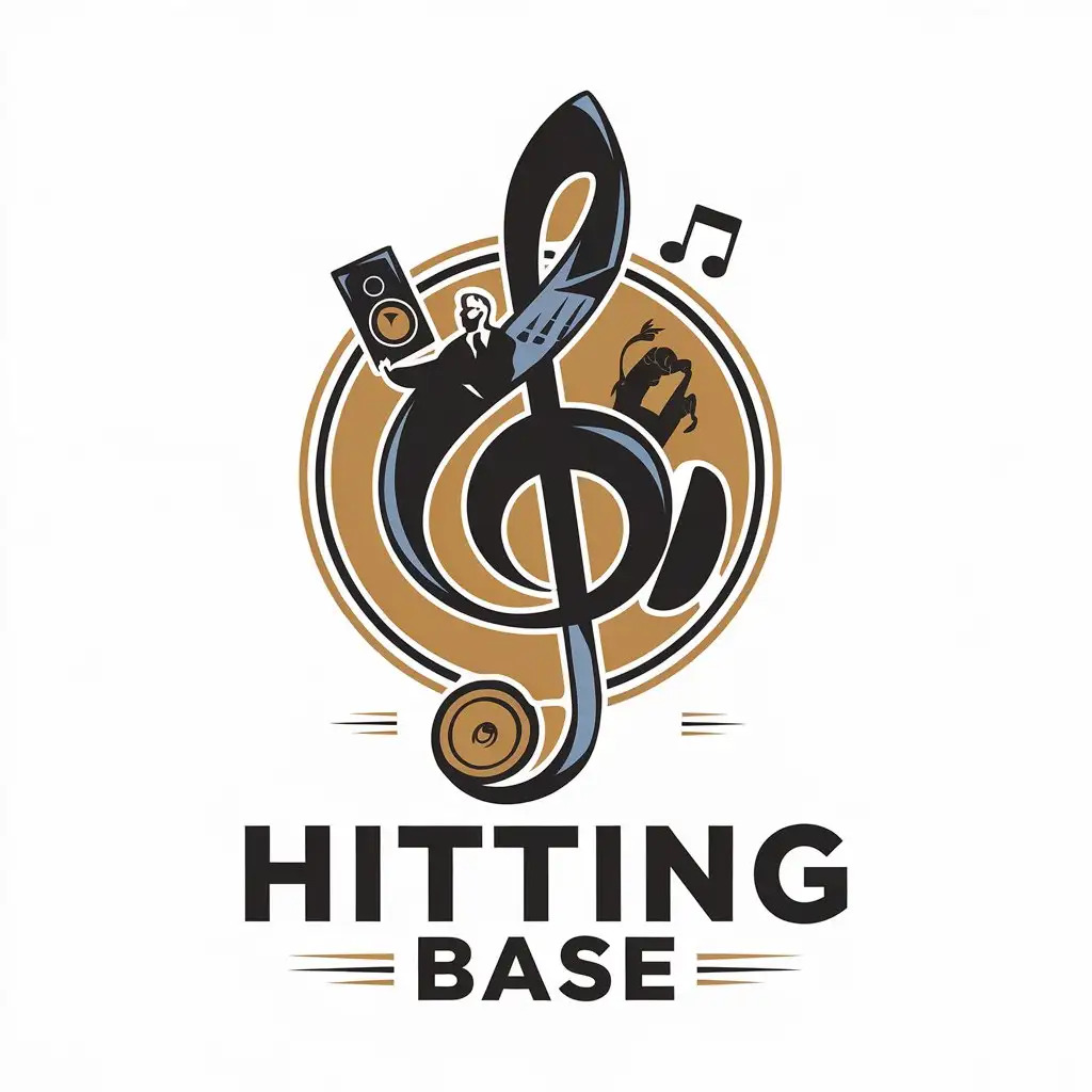 LOGO-Design-for-Hitting-Base-Vector-Music-Theme-with-Speakers-Headphones-and-Sound-Elements