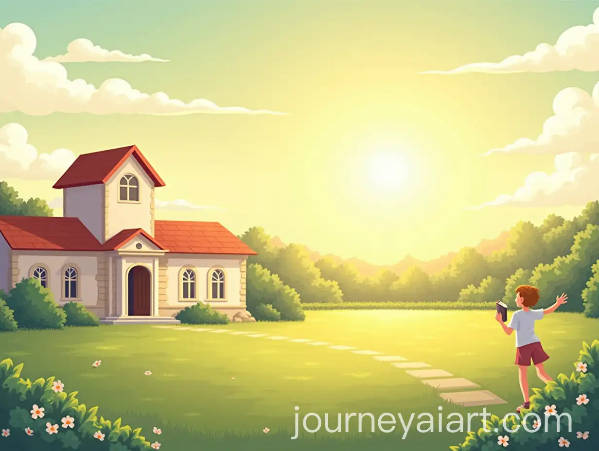 Joyful-School-Library-Scene-with-Books-and-Sunlight