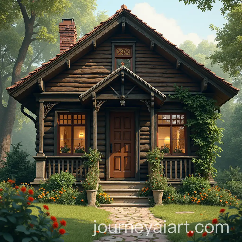 Cozy-Wooden-House-Surrounded-by-Garden-and-Memories