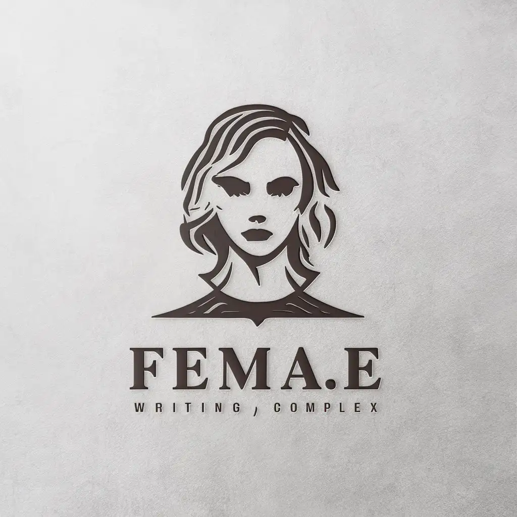 LOGO-Design-for-Female-Writing-Fashion-Vector-Logo-with-Woman-Symbol