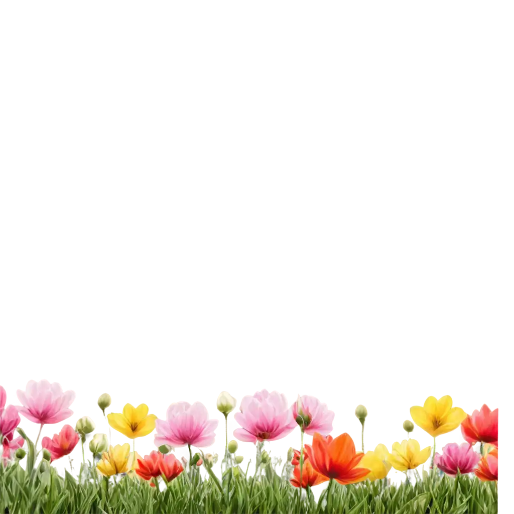 Flower-PNG-Lower-Border-HighQuality-Transparent-Floral-Decoration-for-Creative-Designs