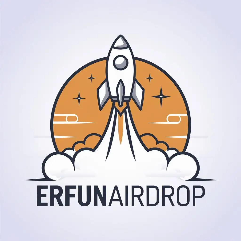 LOGO-Design-For-Erfunairdrop-Cryptocurrency-ICO-Channel-with-Radiant-Industry-Theme