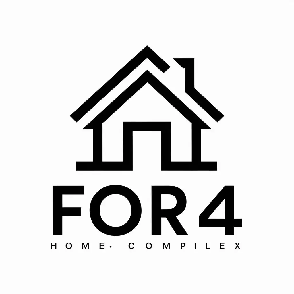 LOGO-Design-For-Home4-Modern-Vector-Design-with-Clear-Background