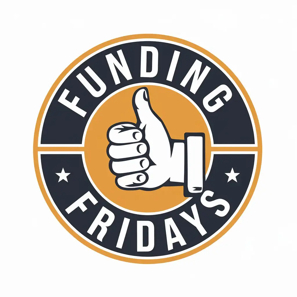 LOGO Design for Funding Fridays Vector with Symbolic Representation of Finance and Moderation