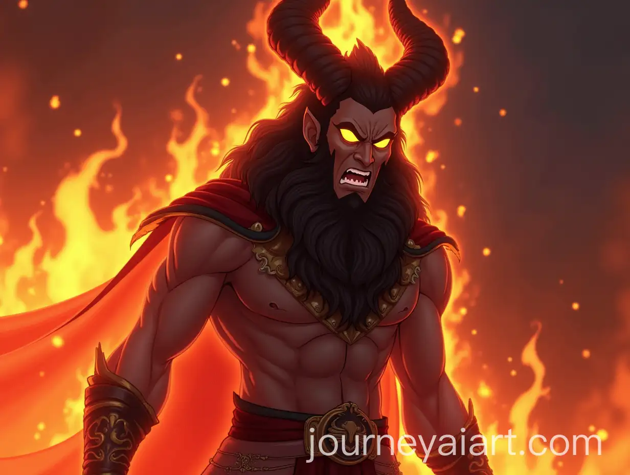 Animated-Image-of-Lord-Indra-in-Anger