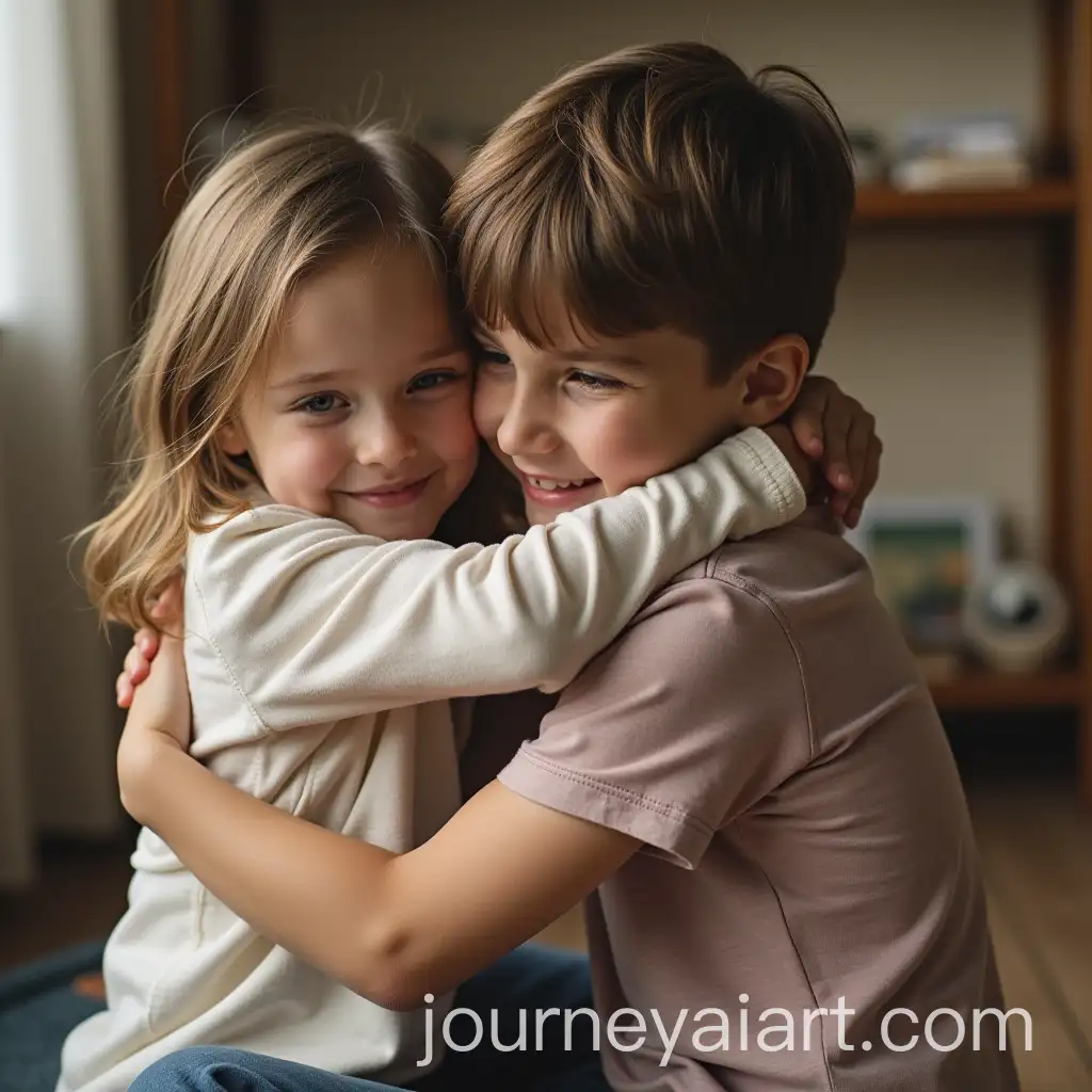 Children-Embracing-in-Affectionate-Moment