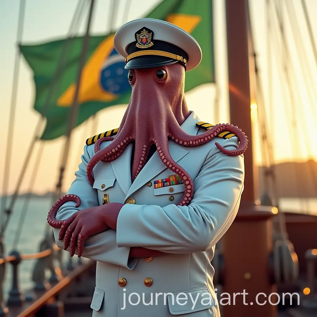 Brazilian-Navy-Octopus-Commanding-on-Ships-Deck