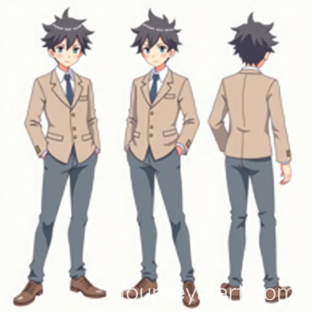 Manga-Style-Boy-Character-in-School-Uniform-with-Unique-Features