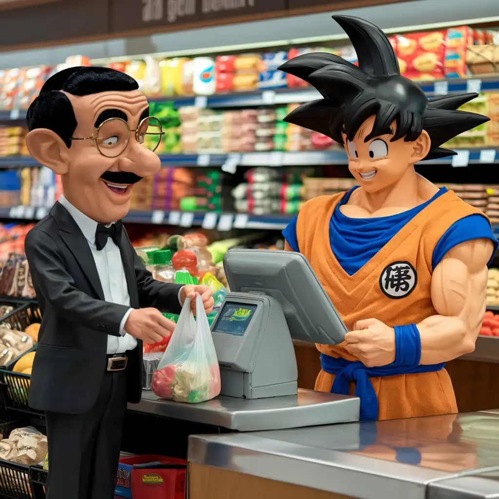 Mr-Bean-and-Goku-in-a-Grocery-Store-Encounter