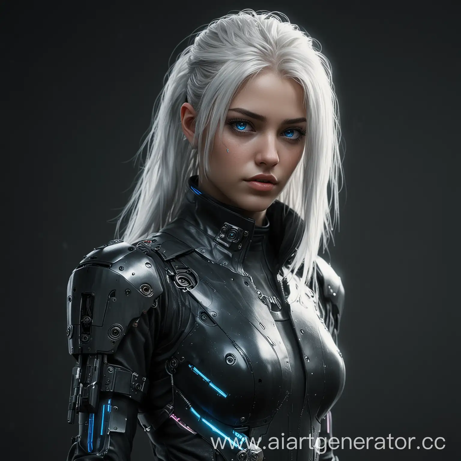 Young-Girl-with-White-Hair-in-Cyberpunk-Armored-Jumpsuit-and-Code-Interface