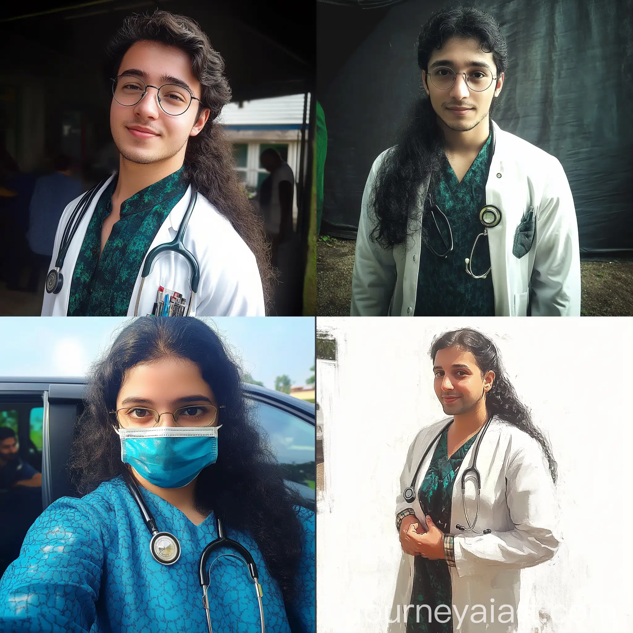 Doctor-in-Medical-Outfit-with-Stethoscope