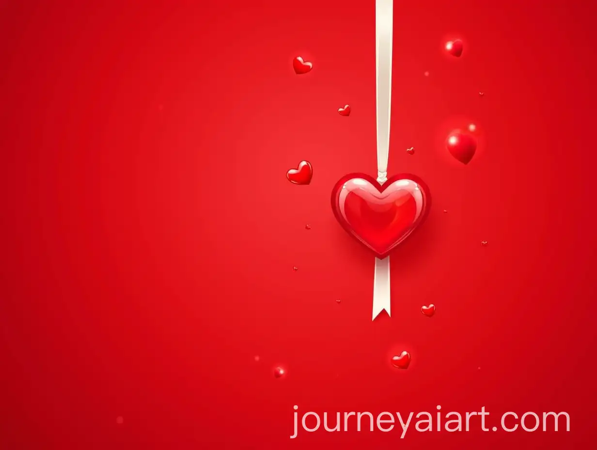 Romantic-Vector-Background-with-Glass-Heart-and-Silk-Ribbon