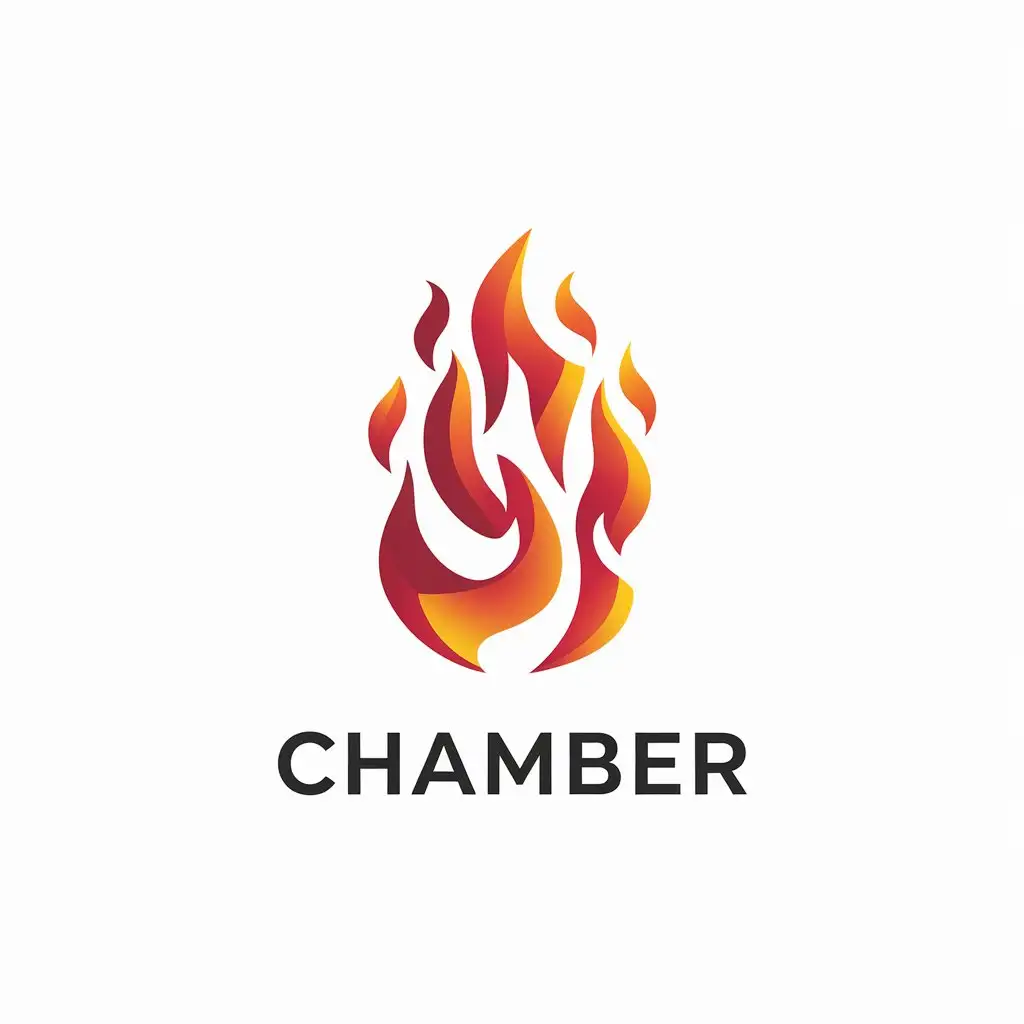 LOGO Design for Chamber Bold Flames with Vector Style for the Construction Industry